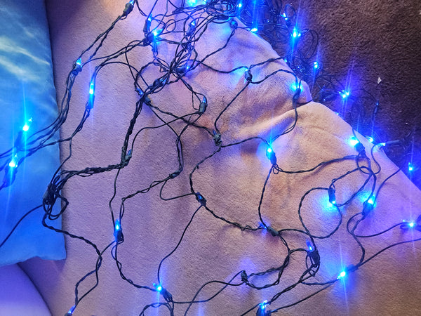 Lot of 4 Blue Net Lights