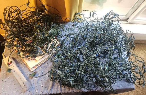 Lot of 4 Blue Net Lights