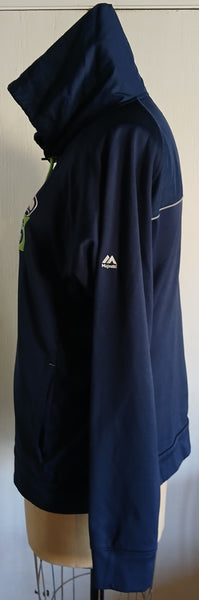 MAJESTIC XL Therma Base Seattle SEAHAWKS Blue NFL Full Zip Front Jacket