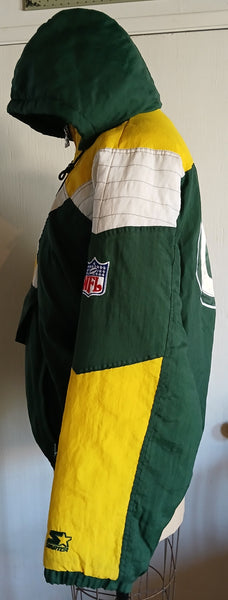 Vintage NFL Pro Line Authentic Starter Green Bay Packers Puffer Jacket Large