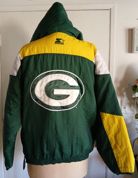 Vintage NFL Pro Line Authentic Starter Green Bay Packers Puffer Jacket Large