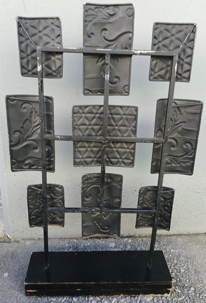 Bronze gold natural tone abstract metal table top decor display modern home accent