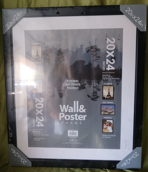 Brand New MCS 20 x 24 Inch Frame for Posters Photos Prints Home Office Display