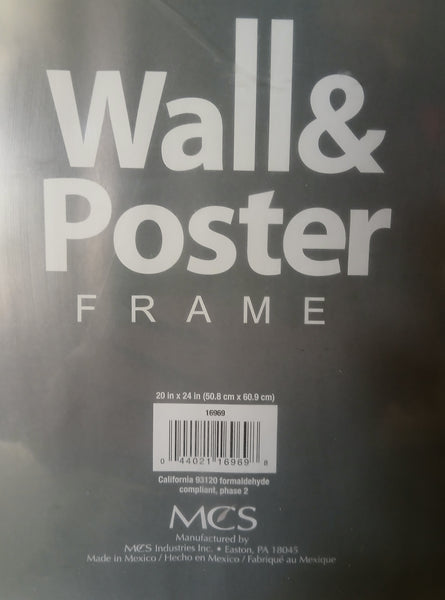 Brand New MCS 20 x 24 Inch Frame for Posters Photos Prints Home Office Display