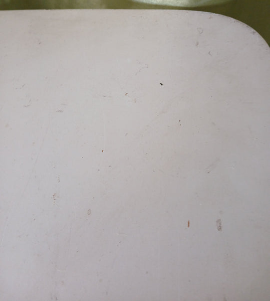 Vintage White Portable Collapsible Lap Table Folding Tray for Meals Crafts Work