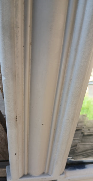 Gray Painted Wainscot Rectangular Wall Mirror Entryway Bathroom Hall Accent