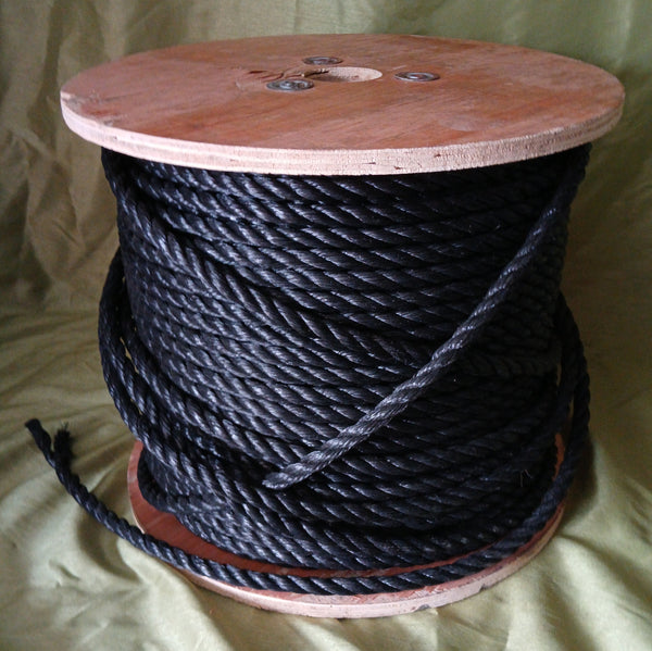 Spool of Thick Black Rope
