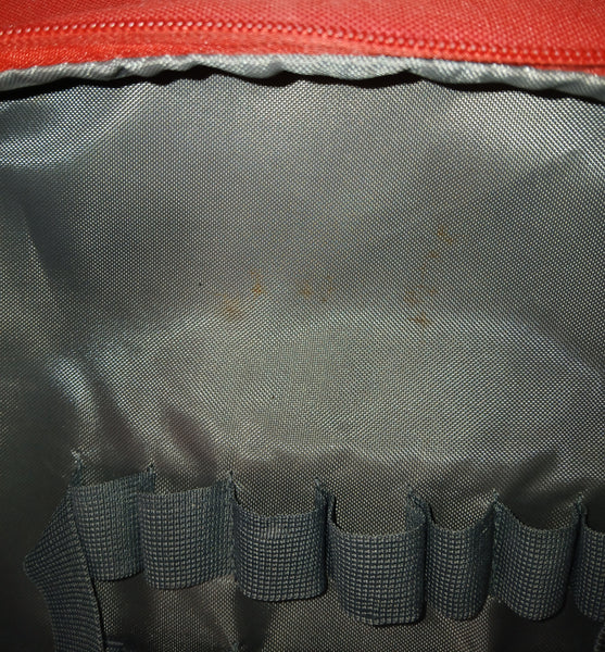 Red & Gray Cooler Picnic Bag w/ Dining Accessories