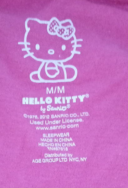Size Medium Hello Kitty By Sanrio "Born Cute Hello Kitty T-Shirt"