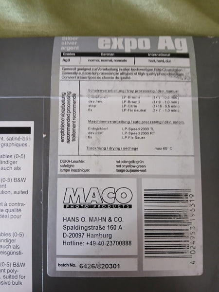 Lot of 3 MACO Photography Paper Packs (60 Sheets)