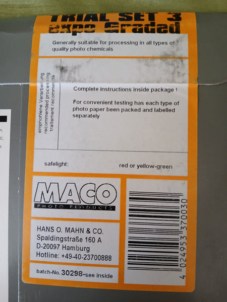 Lot of 3 MACO Photography Paper Packs (60 Sheets)