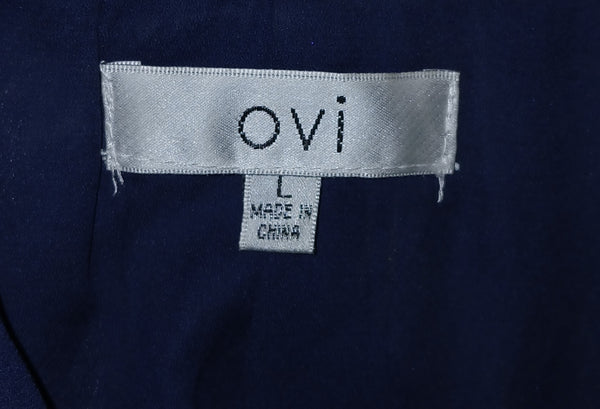 OVI Large Multi-color & White Ornate Pattern Sleeveless Jacket Vest