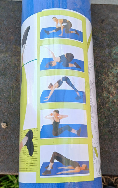 Brand New Blue Yoga Mat w/ Carrier