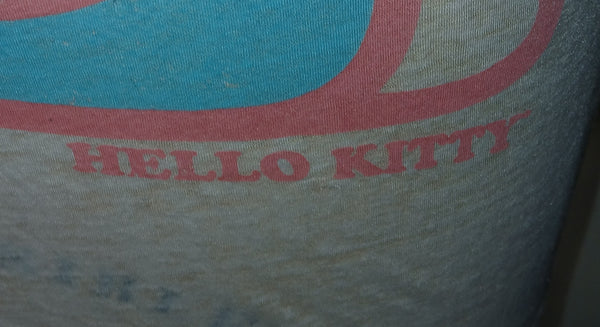 Women's Large HELLO KITTY White Graphic T-Shirt