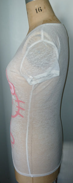 Women's Large HELLO KITTY White Graphic T-Shirt