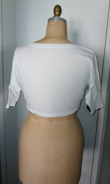 Women's Large HELLO KITTY White Crop Top