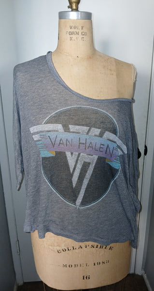 Small Women's URBAN OUTFITTERS Gray Van Halen Oversized T-Shirt