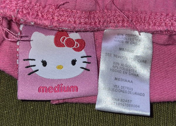 Girls Medium HELLO KITTY Pink Graphic Shorts