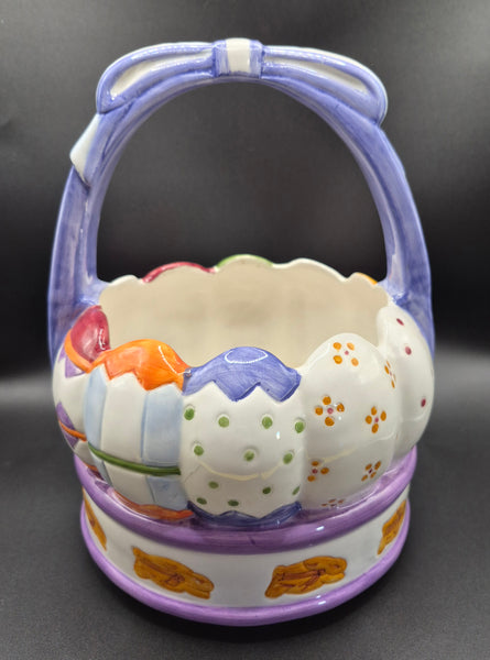 Ceramic Decorative Easter Basket