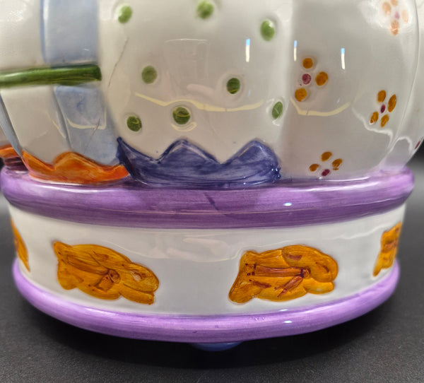 Ceramic Decorative Easter Basket