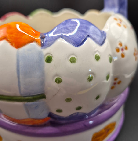 Ceramic Decorative Easter Basket