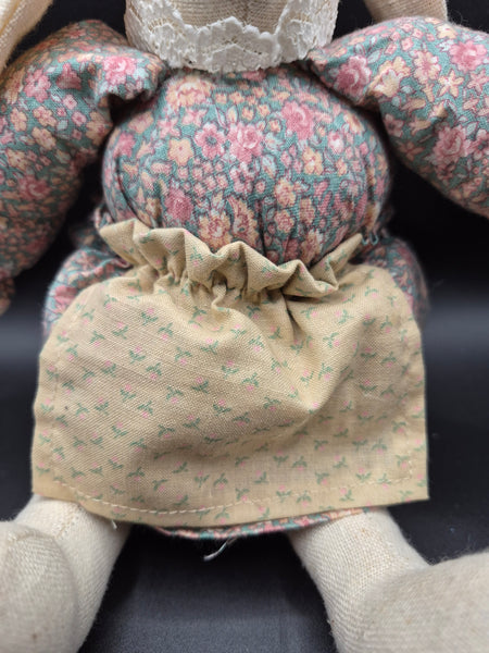 Vintage 1987 Bunny w/ Apron Plushie