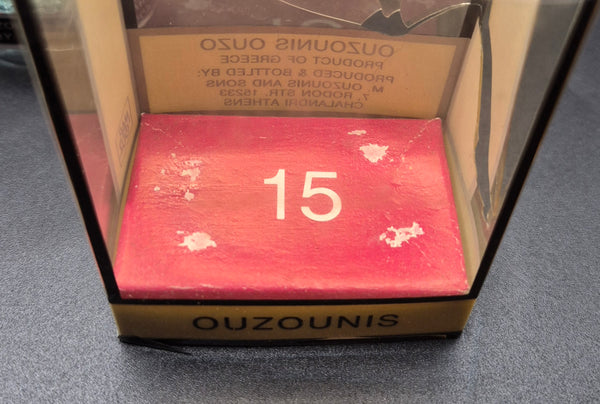 Vintage TSOLIAS OUZOUNIS OUZO Collectors Item Greek Male Bottle