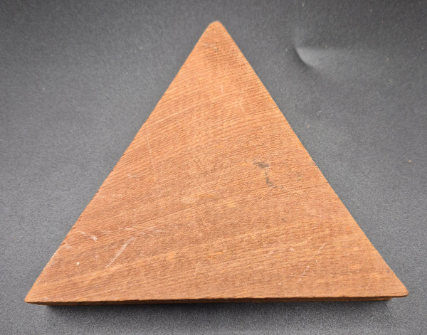 Vintage 1975 Genius Wooden Triangle IQ Puzzle Mind Bender Brain Teaser Game