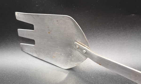 Vintage Weber Stainless Steel 14 Inch BBQ Tongs Grill Tool Barbecue Cooking Utensil Outdoor