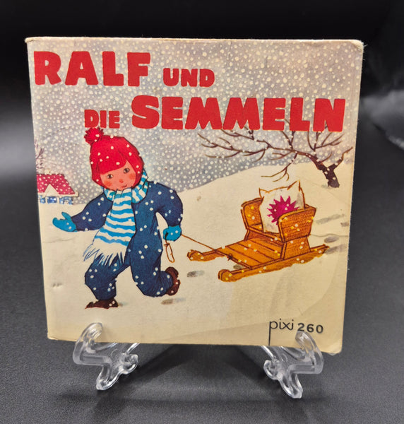 1977 German Vintage PIXI 260 Childrens Book Ralf und die Semmeln Storybook Winter