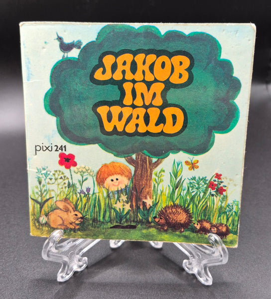 1976 German Vintage PIXI 241 Childrens Book Jakob im Wald Storybook Forest Theme