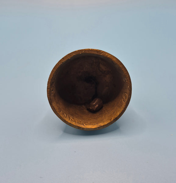 SARNA Gold 2" Leaf Pattern Vintage Bell