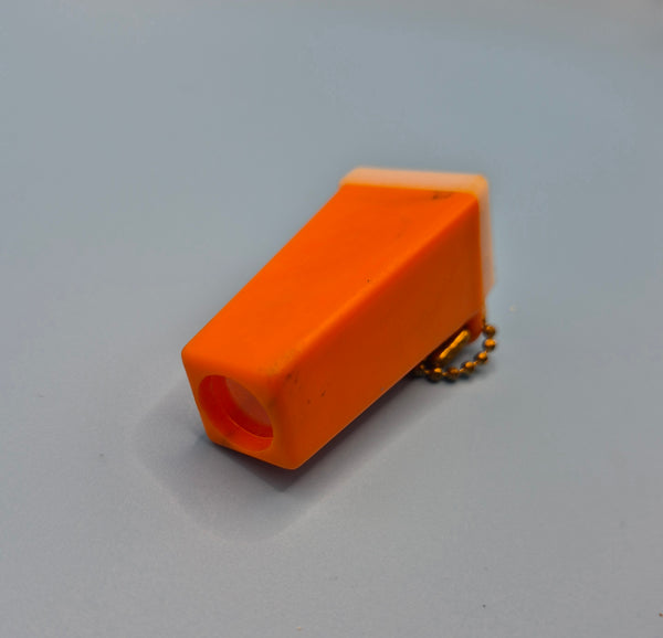 Vintage Orange Photo Telescope Keychain Viewer