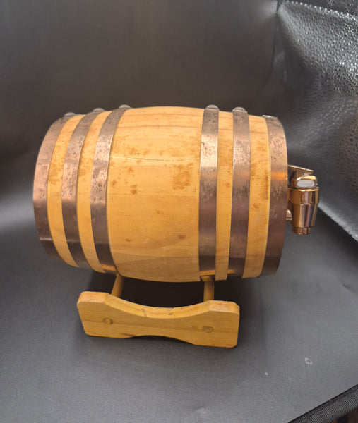 Heritage Collective Wooden Whiskey Decanter Dispenser Barrell