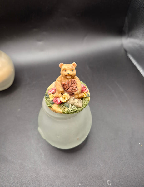 Set of 3 Small Bear Top Jars