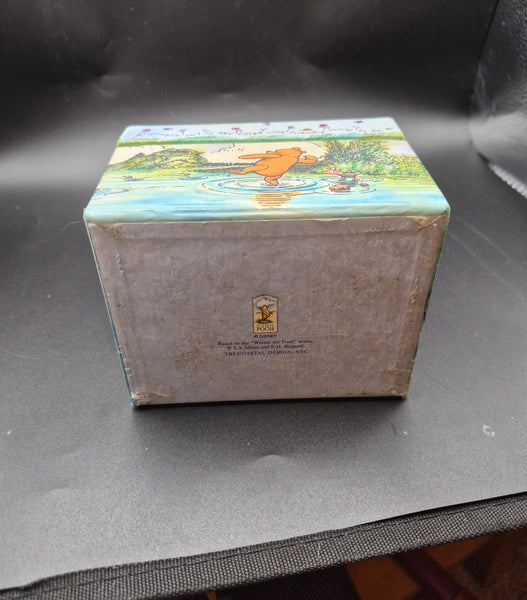 Disney Rare Classic Pooh Cardboard  Winnie the Pooh Cardboard Jewelry Chest Box
