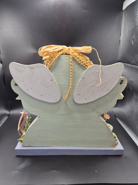 NWT GIFT GALLERY Wood Standing Garden Angel