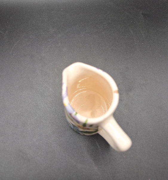 The Bristol China Co 3 Oz Floral Ceramic Pitcher