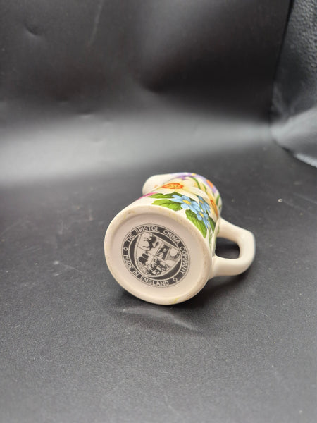 The Bristol China Co 3 Oz Floral Ceramic Pitcher