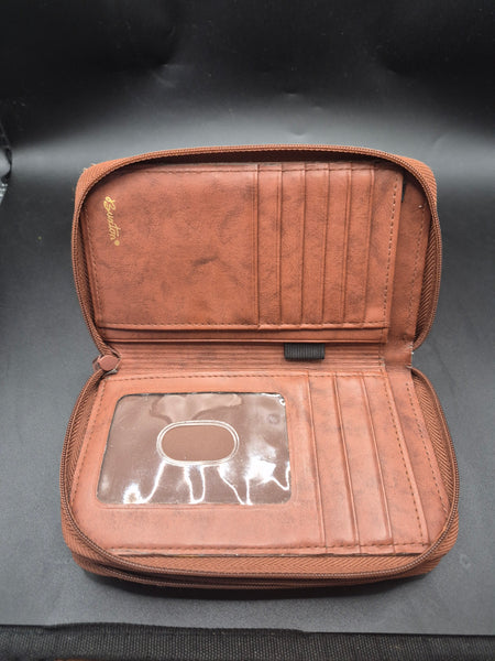 Buxton Brown Vintage Cowhide Leather Wallet Bifold Accessory Classic Style