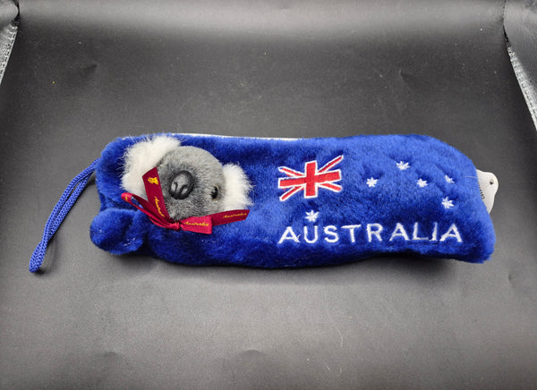 Brand New Koala Blue Australian Coin Purse / Pencil Case
