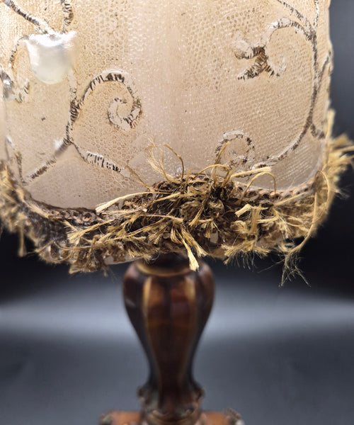 Decorative Bronze Metal Base Lamp Candle