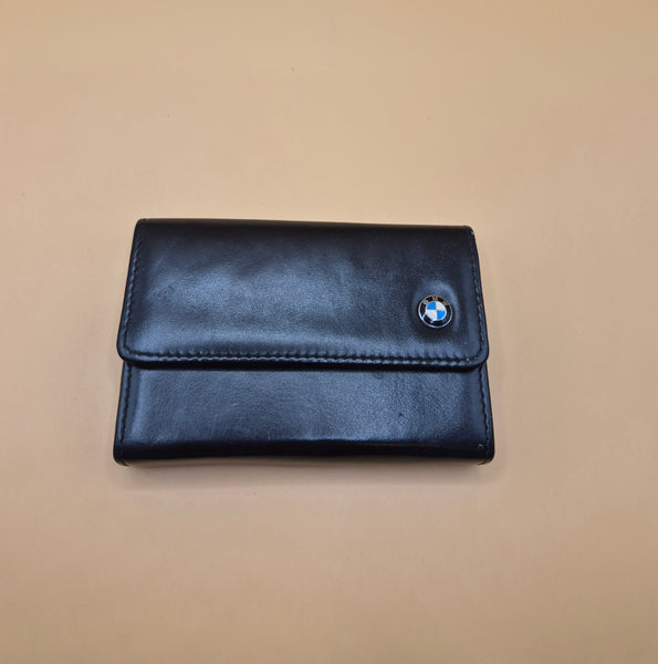 BMW Black Magnetic Business Card Holder Desk Office Auto Accessory Logo Card Case