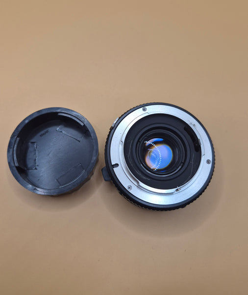 Vintage ROKINON Auto 2X Teleconverter NF Camera Lens with Case Photography Accessory