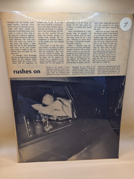 Vintage Life Magazine June 1968 Robert F Kennedy RFK Assassination Collectible