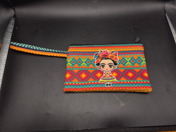 Mexican Frida Coin Bag Wallet Purse