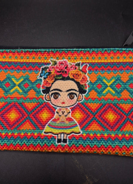 Mexican Frida Coin Bag Wallet Purse