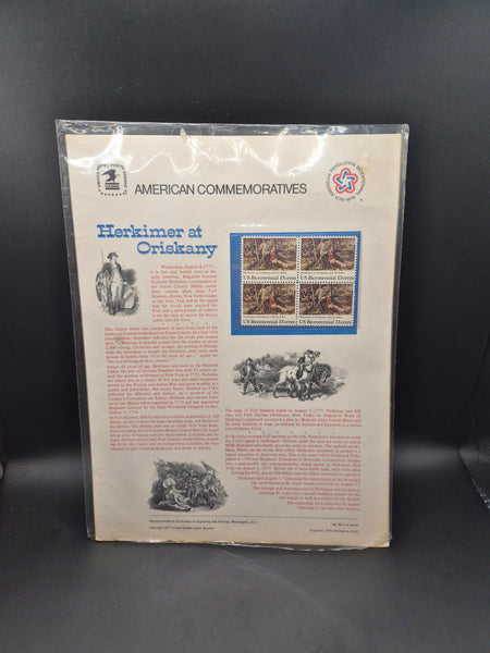 Vintage No. 82 USPS American Commemoratives ~ Herkimer at Oriskany