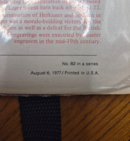 Vintage No. 82 USPS American Commemoratives ~ Herkimer at Oriskany