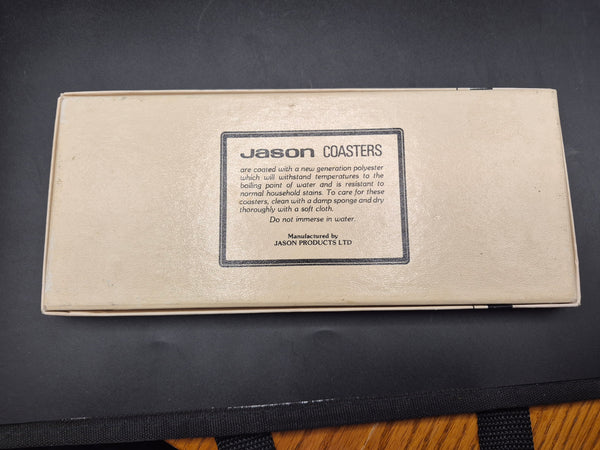 Set of 6 Vintage Peter Edwards S1 Coasters Jason Australian Historic Rustic Art